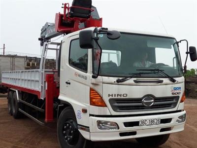 Xe tải Hino FL8JTSL gắn cẩu ATOM 7 tấn 6 đốt